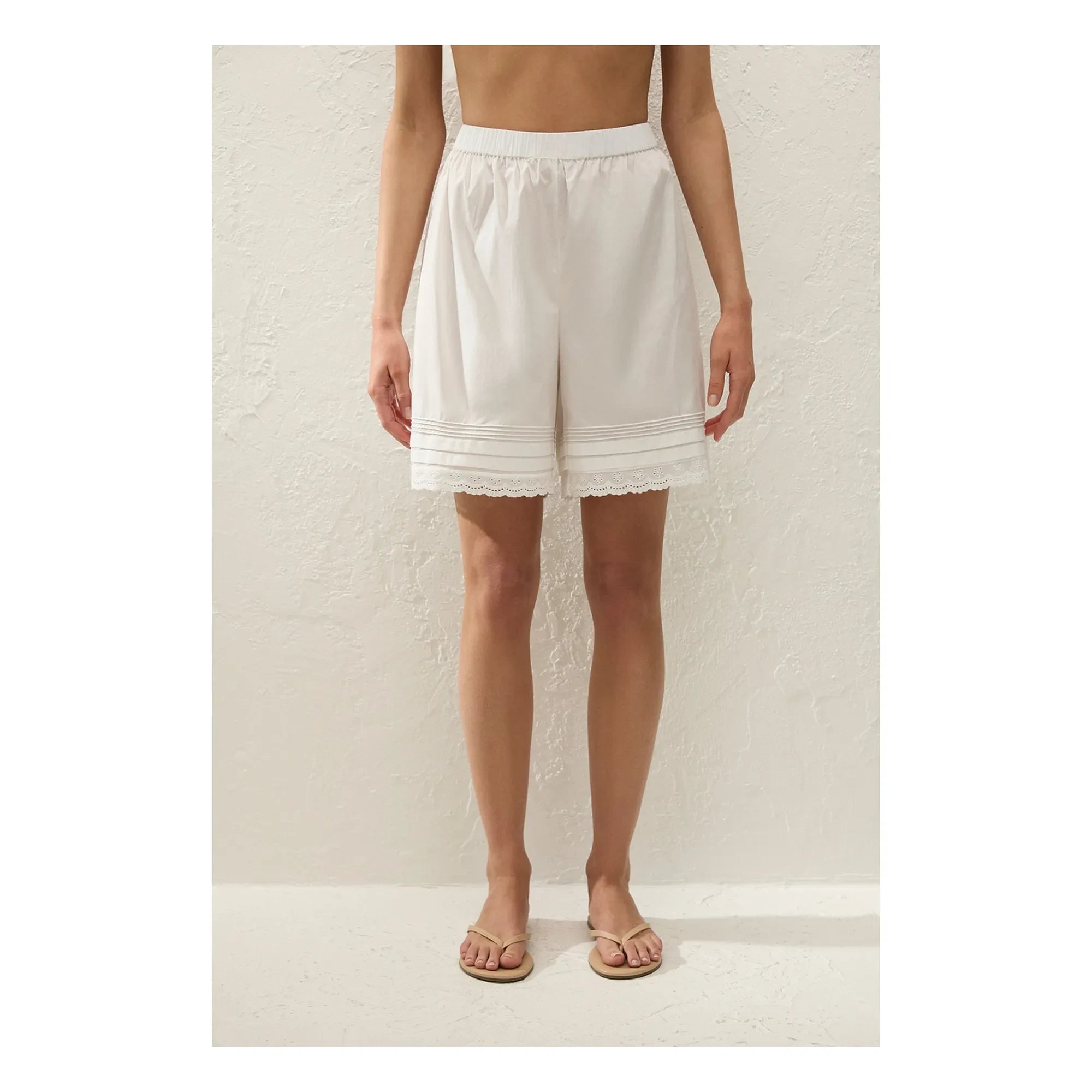 Faithfull the Brand - Shorts de algodón Filomena | Blanco