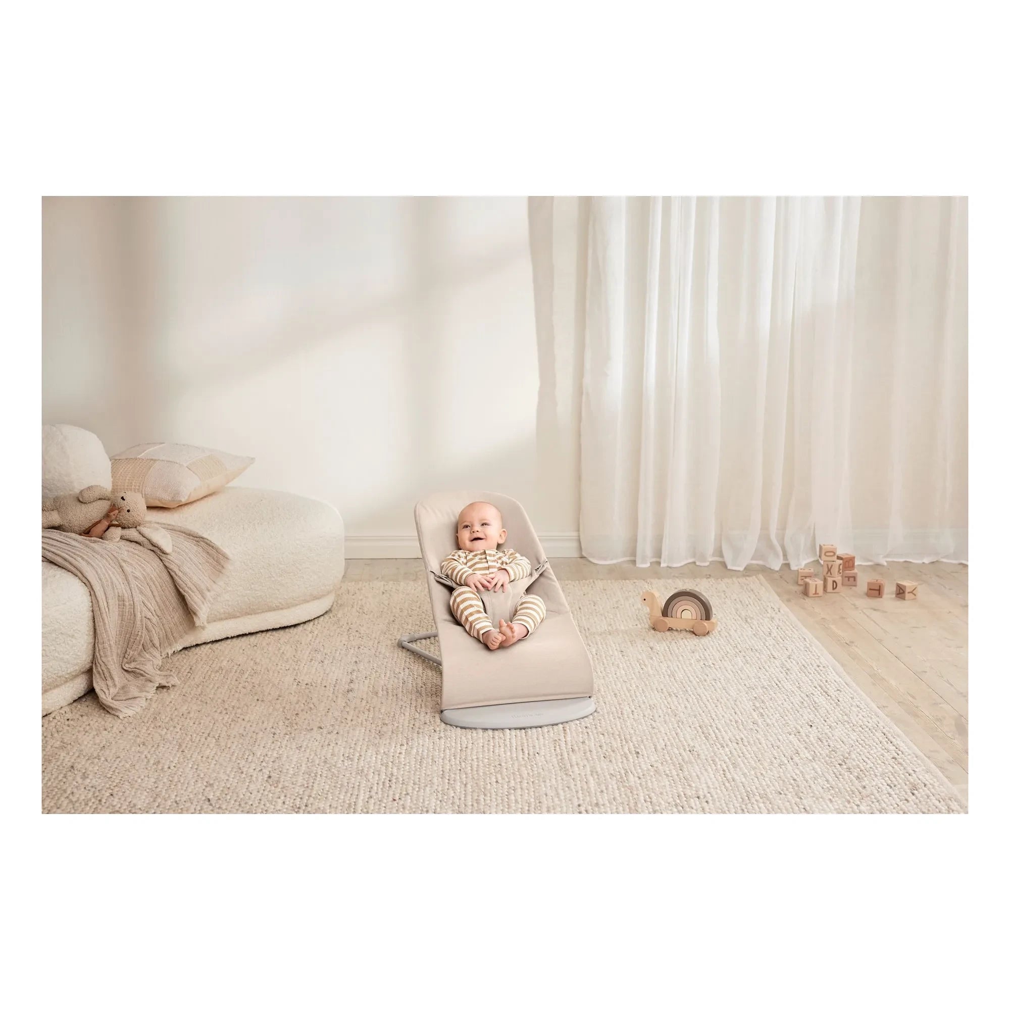 BabyBjörn – Hamaca Bliss de punto piqué | Beige