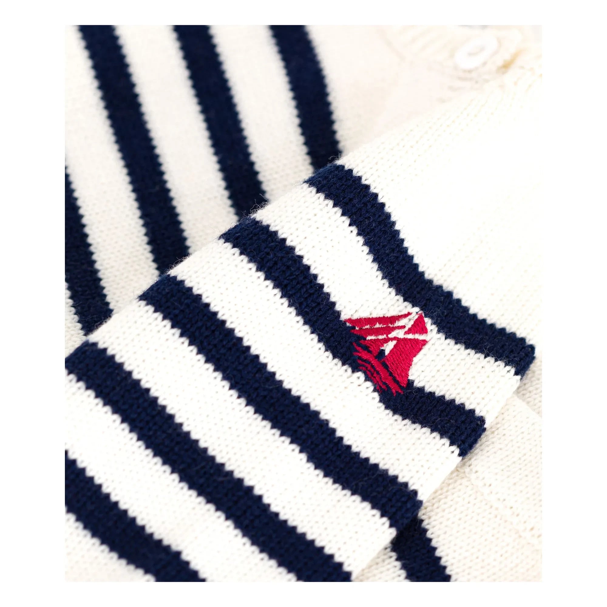 Petit Bateau - Conjunto de Jersey y Pantalón de Lana para Marino | Crudo