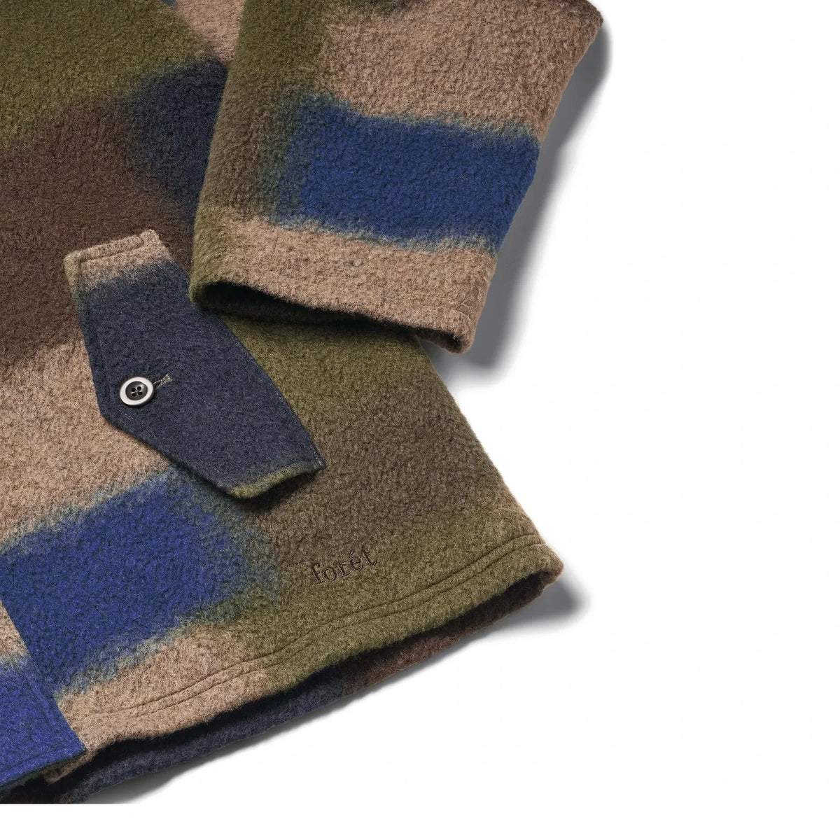 Forét - Chaqueta a cuadros patchwork | Azul
