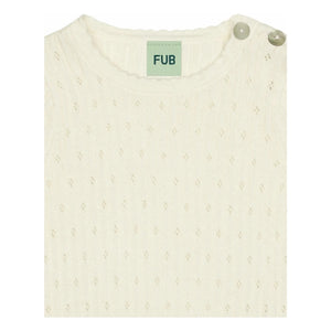 FUB - Body de algodón orgánico de punto inglés y canalé fino | Crudo