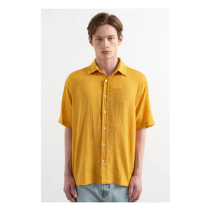 Edmmond Studios - Camisa de manga corta color mostaza Straw Land