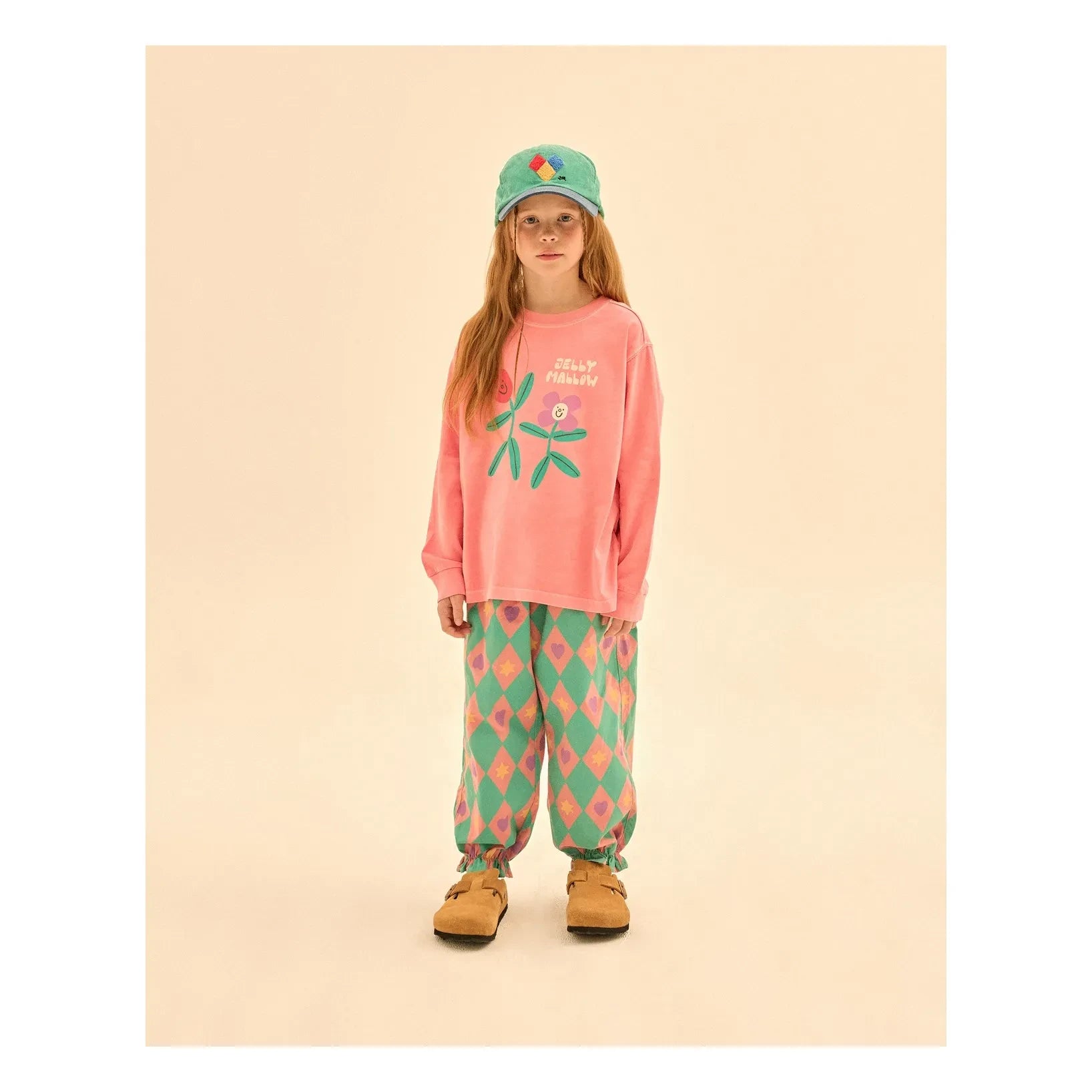 Jelly Mallow - Pantalón con diseño de diamantes | Turquesa