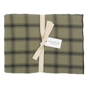Le Monde Sauvage - Funda de almohada de lino lavado Highlands | Caqui