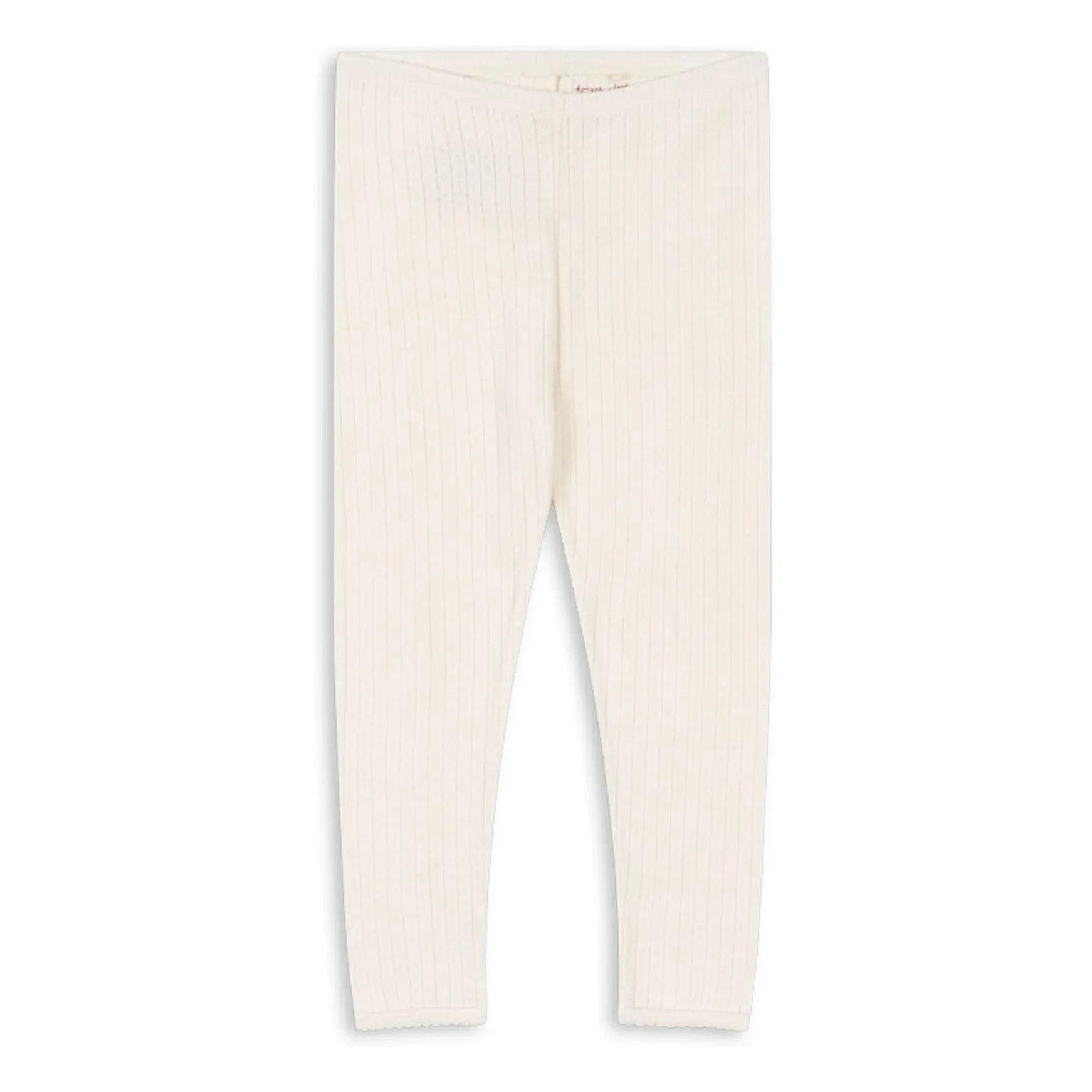 Konges Sløjd - Pantalones Minnie Pointelle de algodón orgánico | Crudo