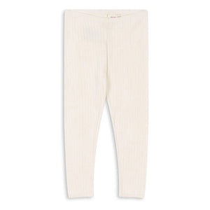 Konges Sløjd - Pantalones Minnie Pointelle de algodón orgánico | Crudo