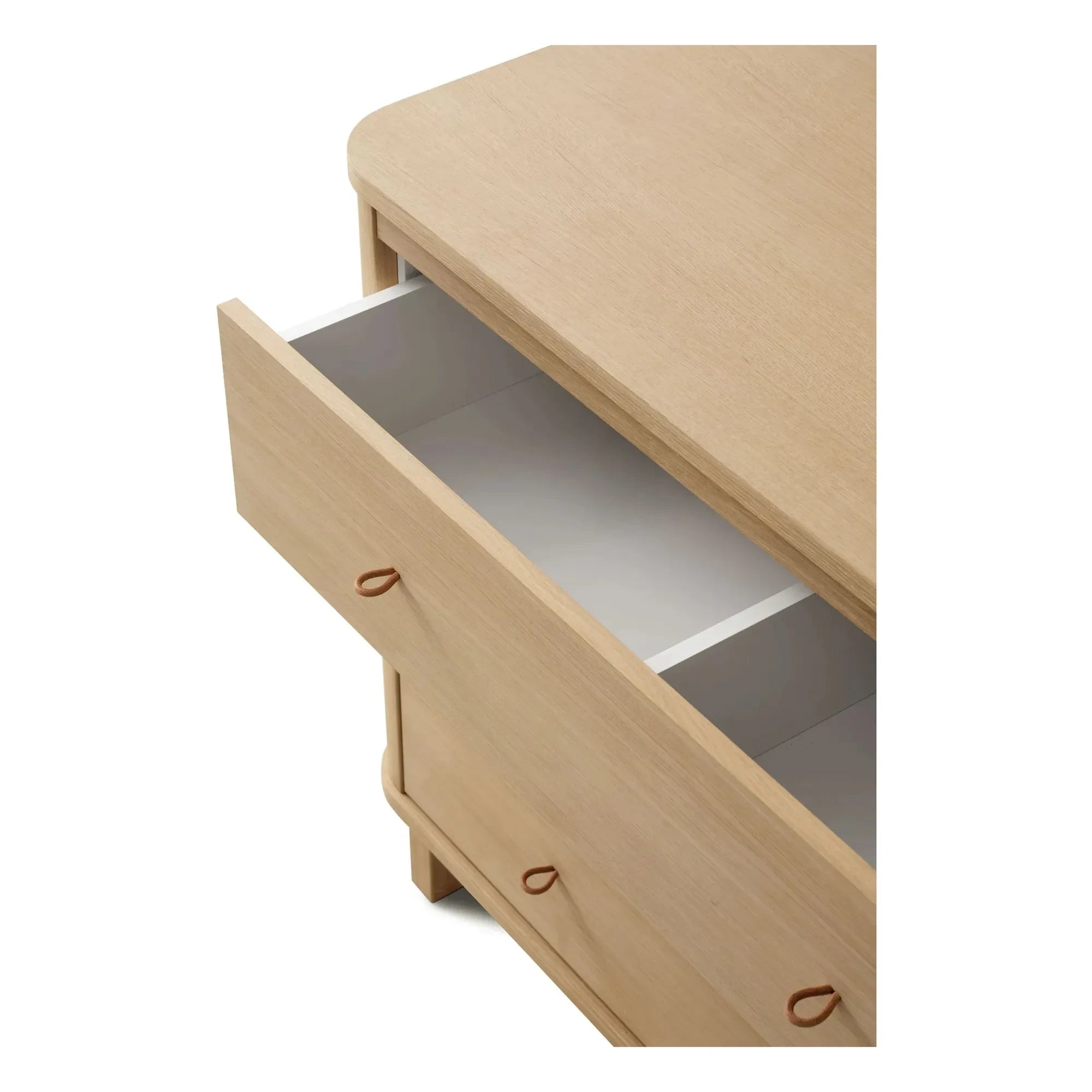 Oliver Furniture - Meşe kaplamalı ahşap 3 çekmeceli şifonyer