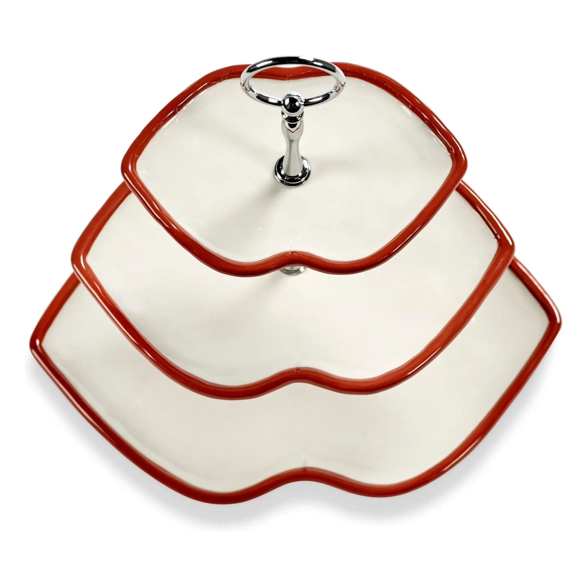 Serax - Soporte para tartas de 3 pisos, Wouters & Hendrix | Rojo