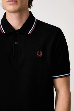 Camiseta de hombre de algodón con cuello Fred Perry