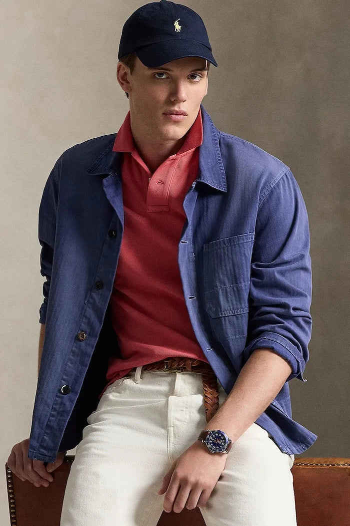 Polo Ralph Lauren Camiseta de Algodón con Cuello