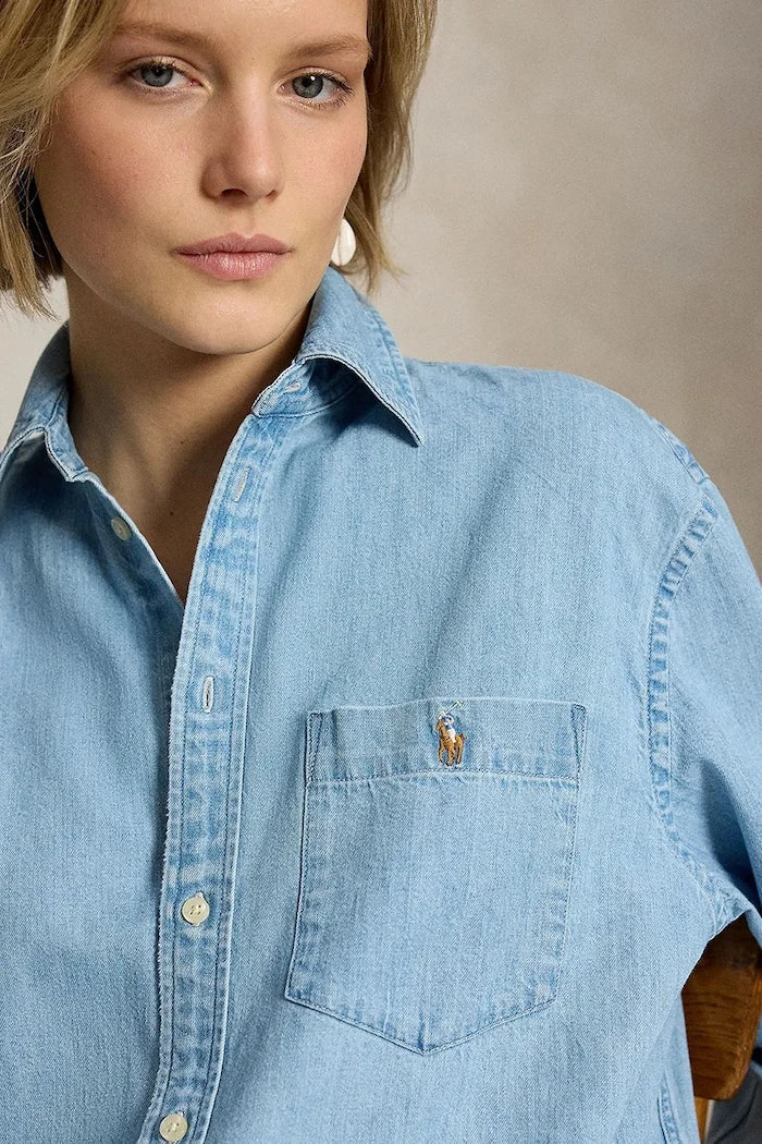 Polo Ralph Lauren Camisa Vaquera de Mujer