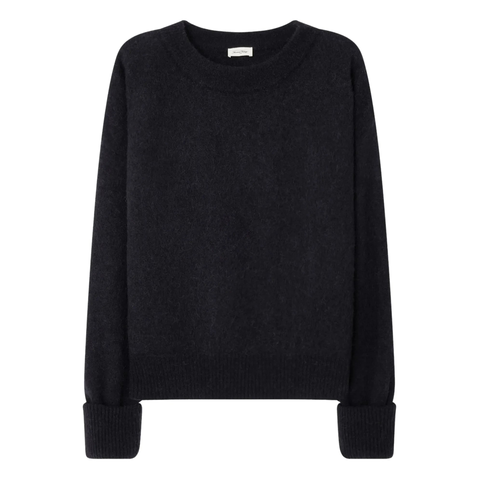 American Vintage - Suéter de alpaca y lana con cuello barco Vitow | Negro