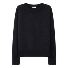 American Vintage - Suéter de alpaca y lana con cuello barco Vitow | Negro