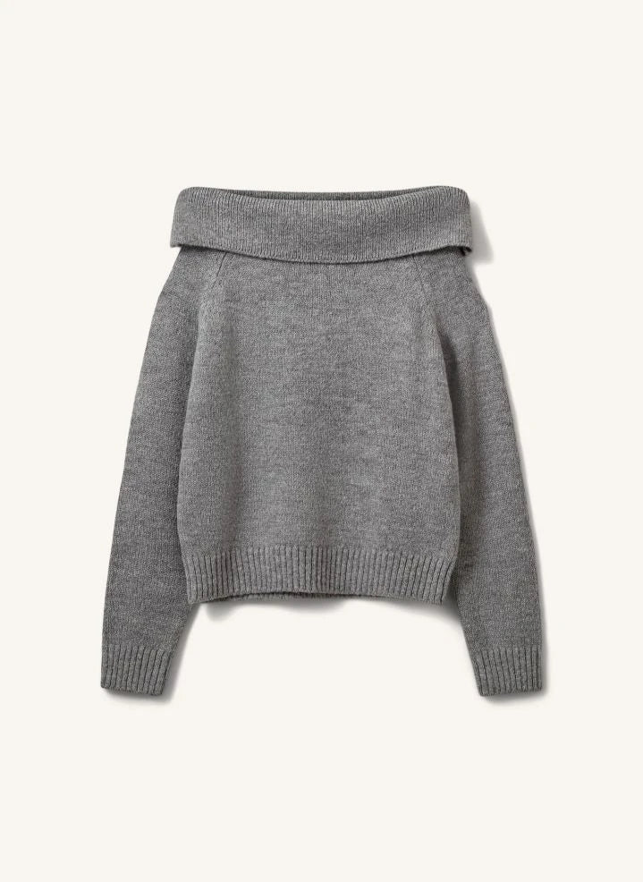 Sofie Schnoor - Sawasy Jersey de Hombros Descubiertos | Gris