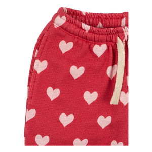 Konges Sløjd - Loupy Lou Jogger Algodón Orgánico Corazones | Rojo