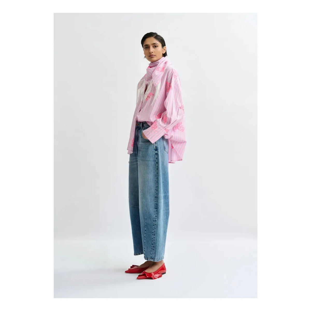 Essentiel Antwerp - Camisa bordada Jalinki | Rosa