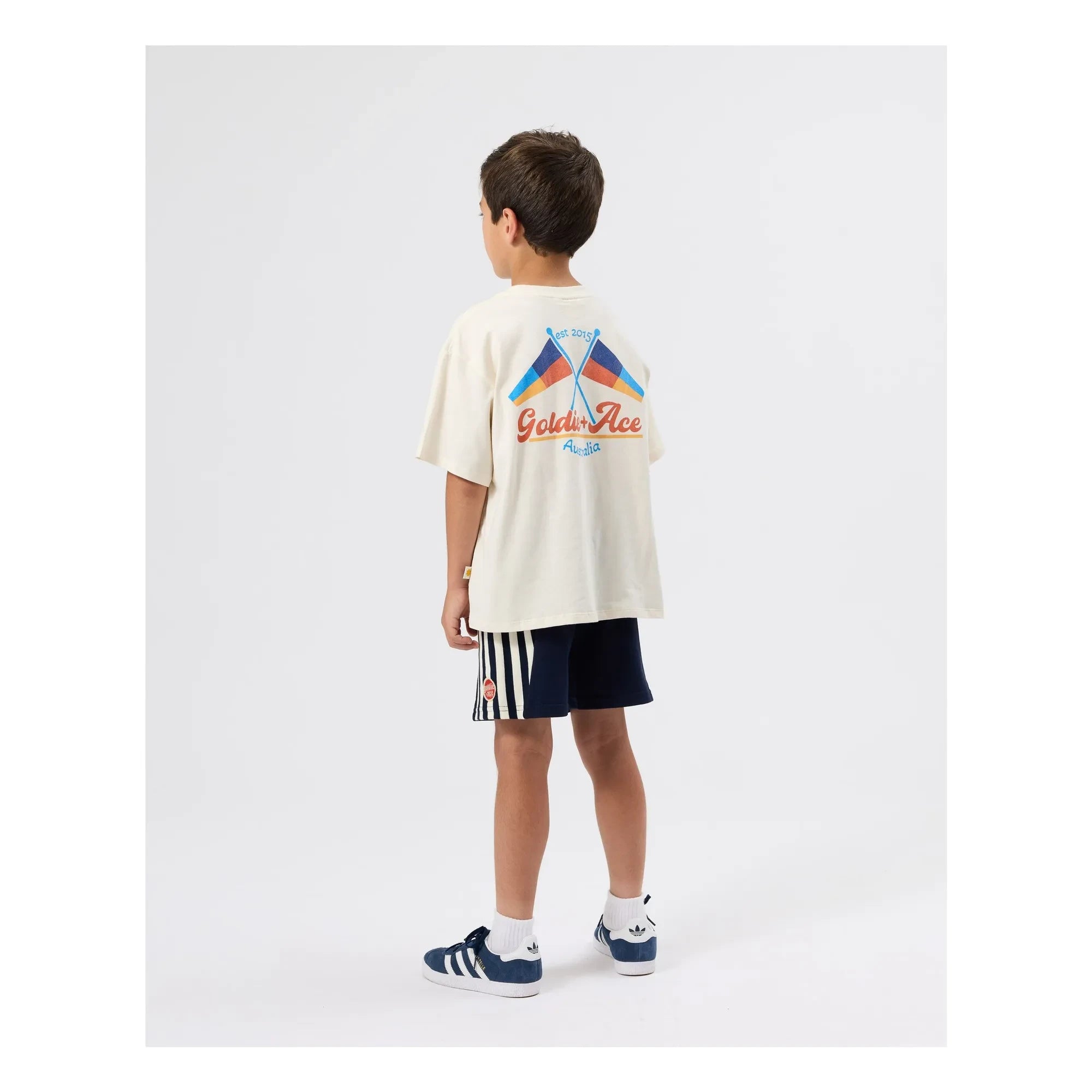 Goldie + Ace - Camiseta Bandera | Crema