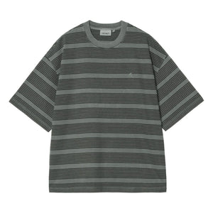 Carhartt WIP - Camiseta de rayas Hanson | Gris-verde