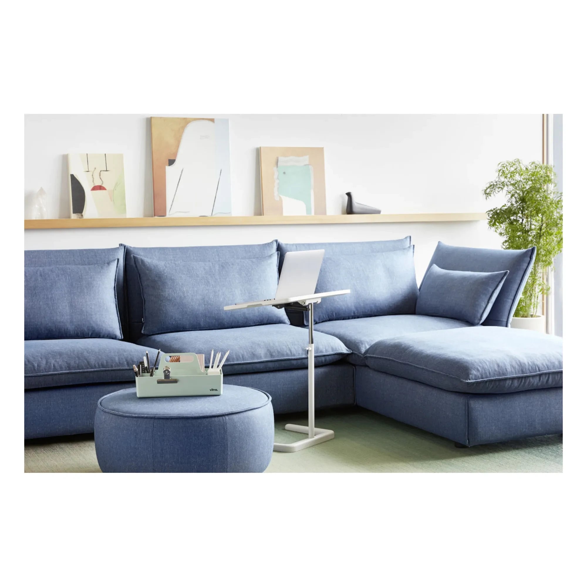 Vitra - Escritorio apilable - Jasper Morrison, 2017 | Gris musgo