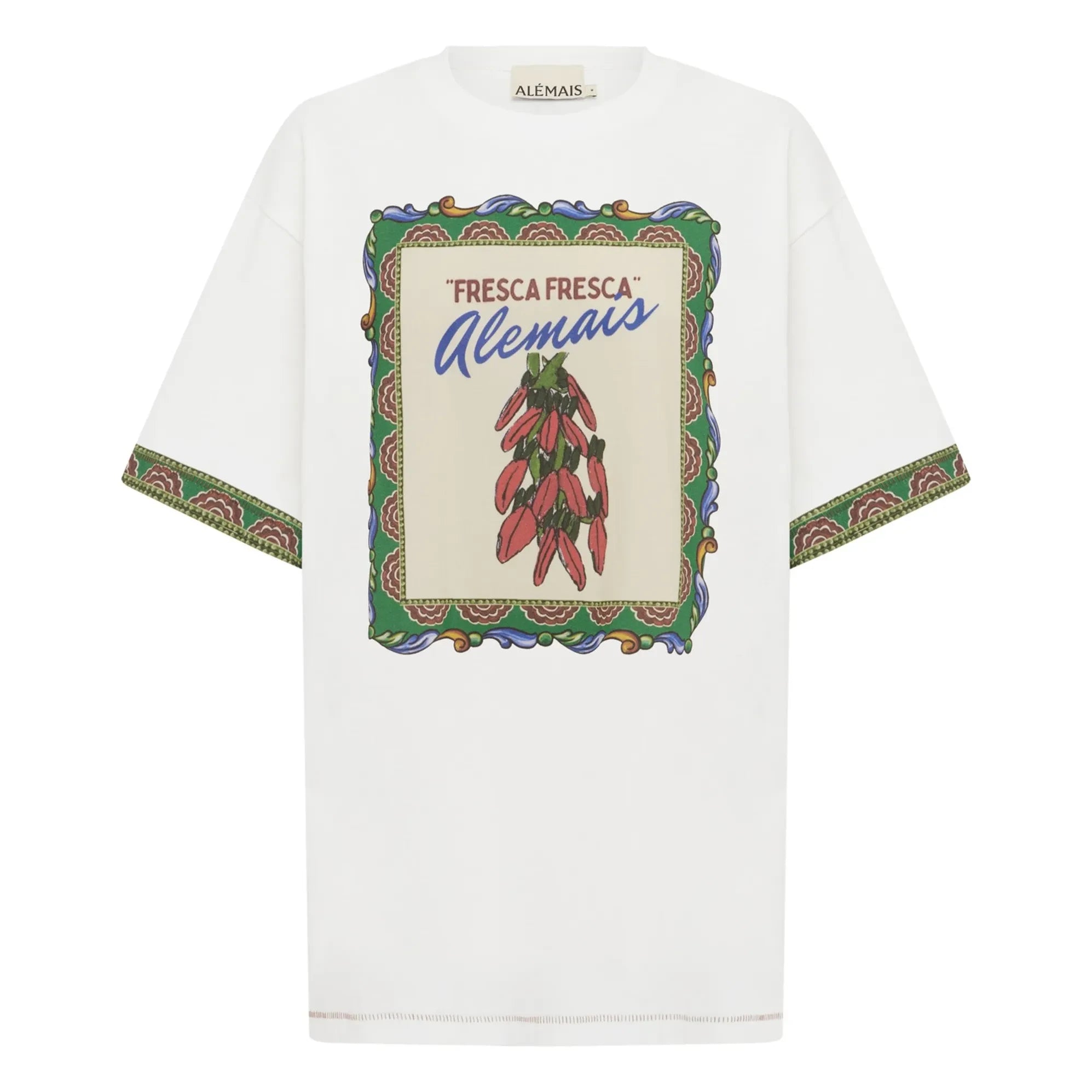 Alémais - Camiseta de algodón orgánico Katerina Chilli | Crema