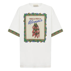 Alémais - Camiseta de algodón orgánico Katerina Chilli | Crema