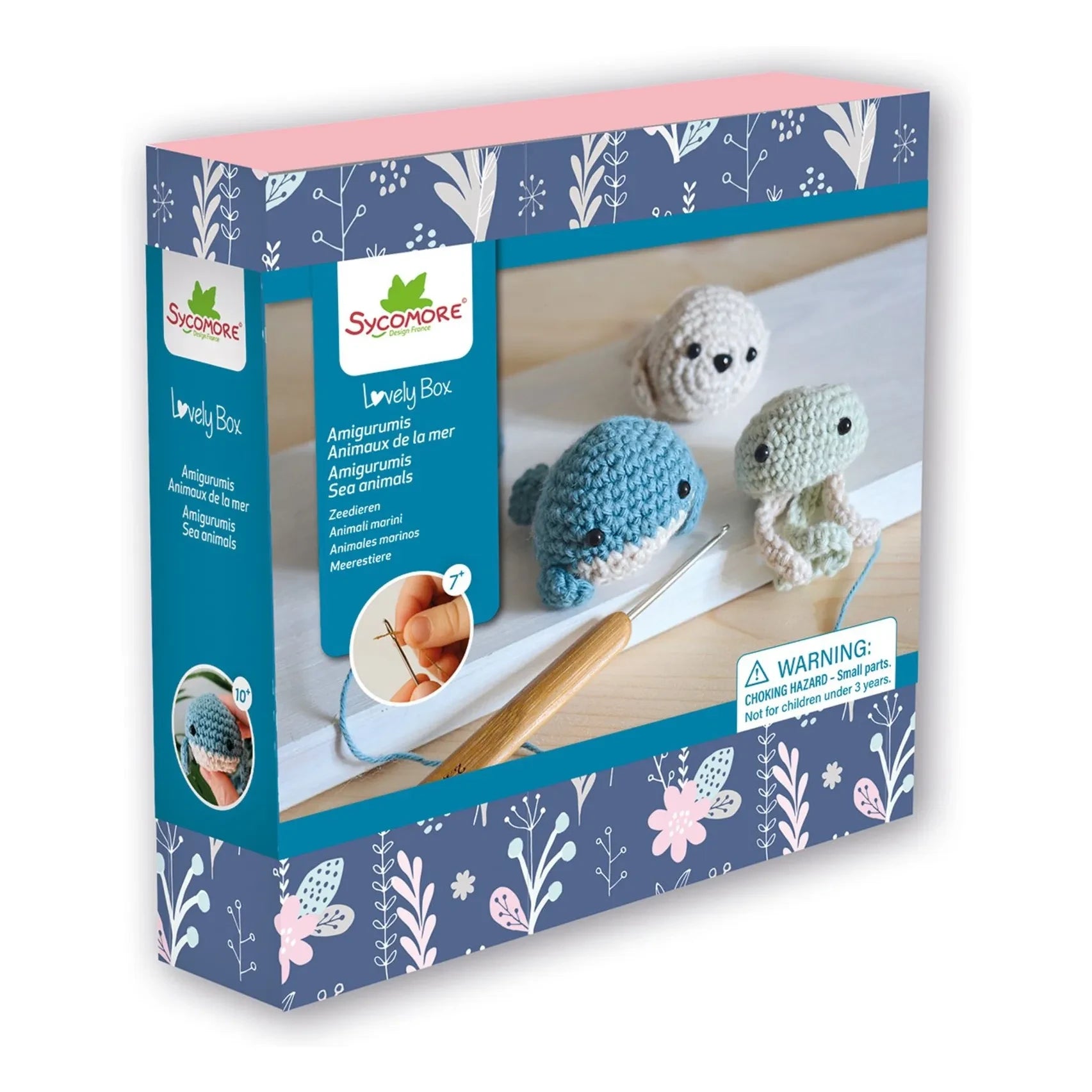 Sycomore - Lovely Box - Kit de Ganchillo Amigurumi Animales Marinos