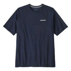 Patagonia - Camiseta P-6 Logo Fibras recicladas responsables | Azul