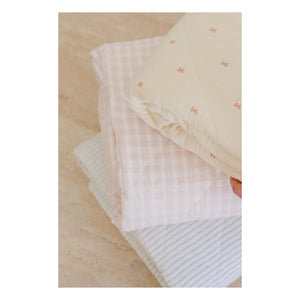 Soft Spot - Manta acolchada de algodón orgánico | Rosa pálido