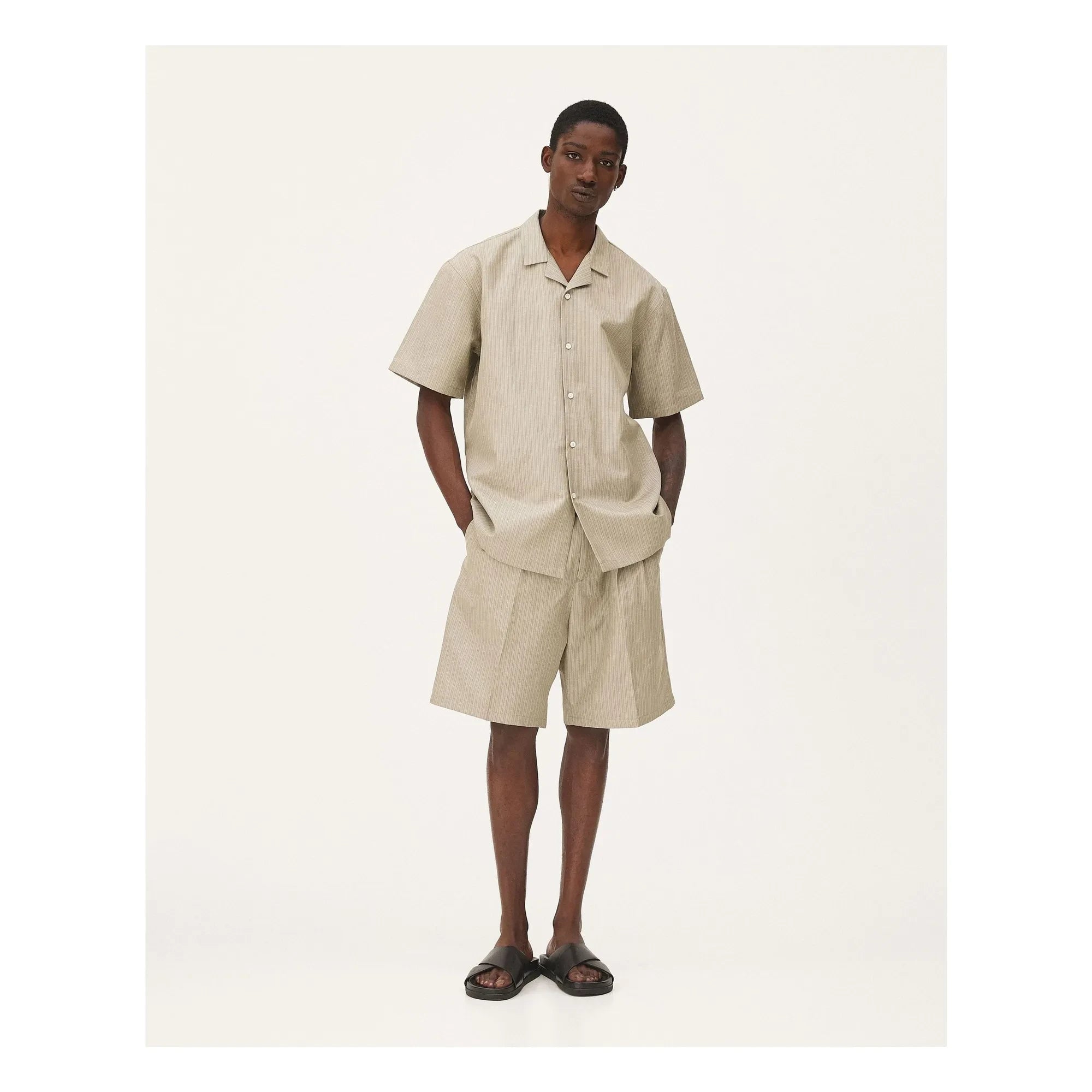 Noyoco - Shorts de algodón Como | Beige
