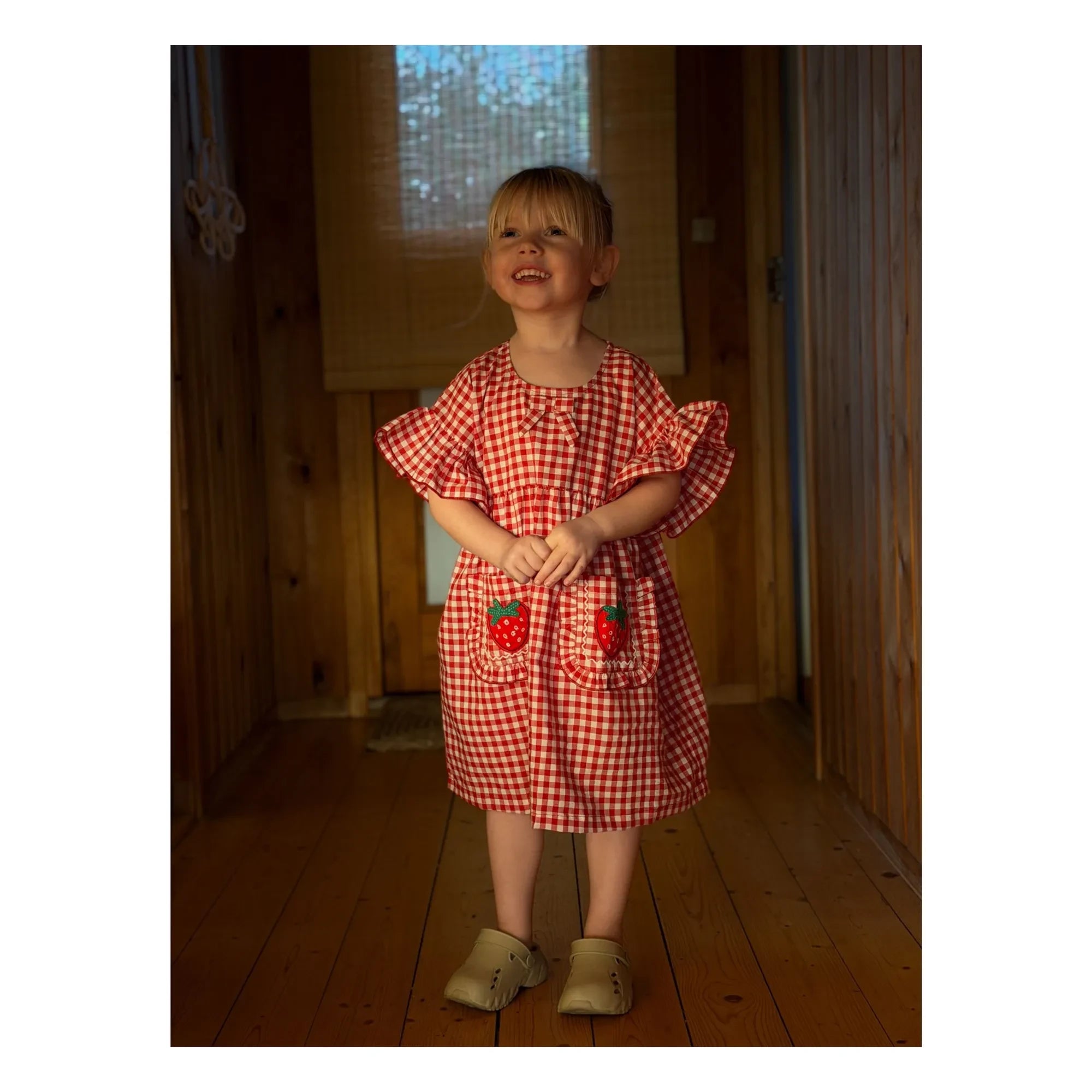 SISSEL EDELBO - Vestido Vichy Ohio - Colección infantil | Rojo