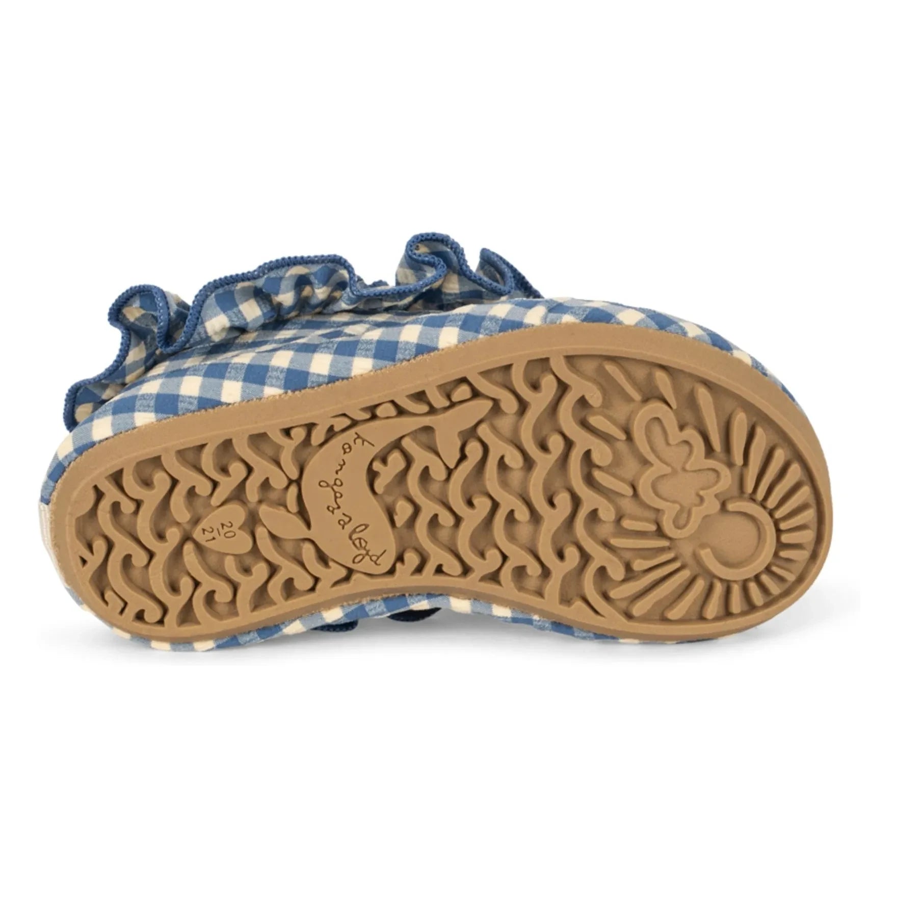 Konges Sløjd - Zapatos de agua de fibra reciclada Fresia Carreaux Cerises | Azul