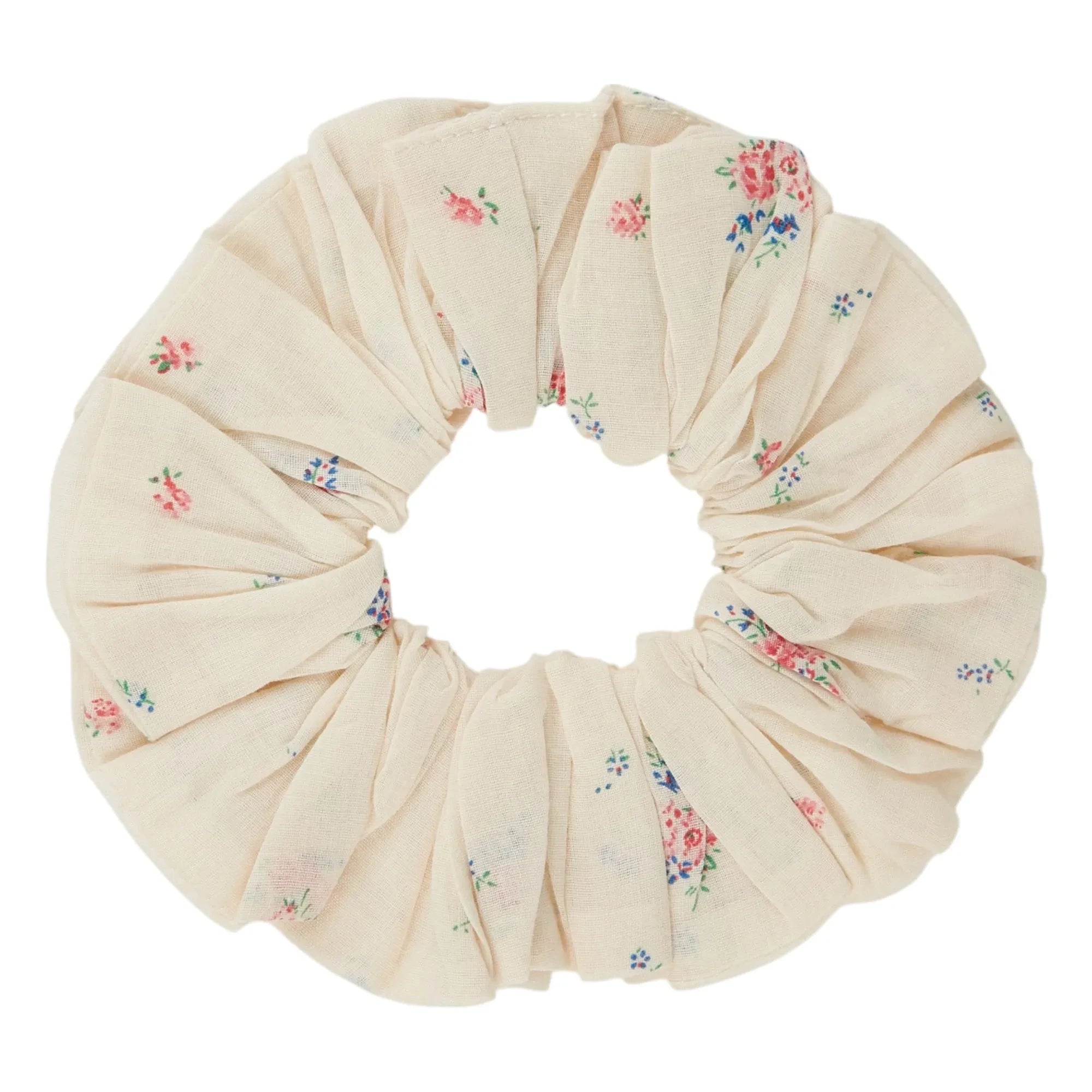 Emile et Ida - Coletero floral de algodón orgánico | Crema