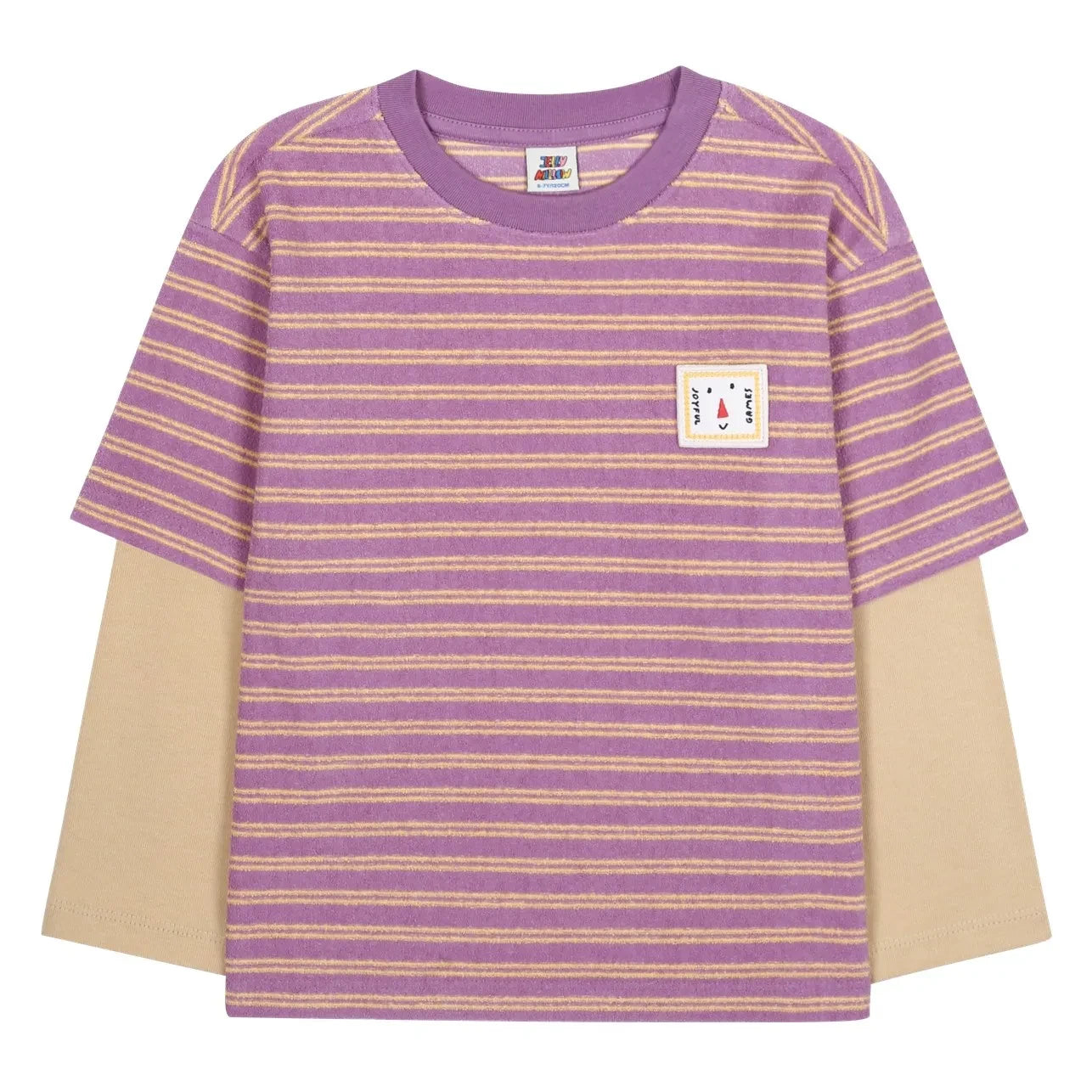 Jelly Mallow - Camiseta de rayas en capas | Morado