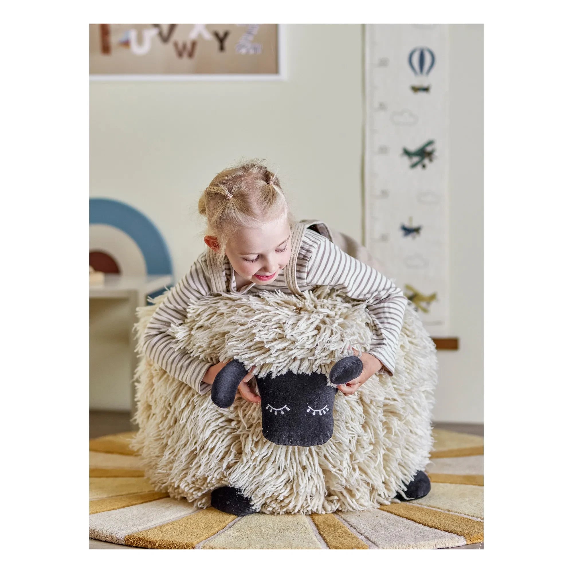 Bloomingville Mini - Puf Dolly | Blanco