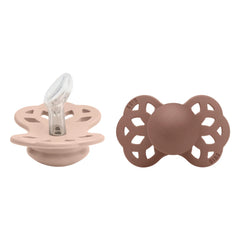 Bibs - Chupetes anatómicos Infinity - Set de 2 | Terracota
