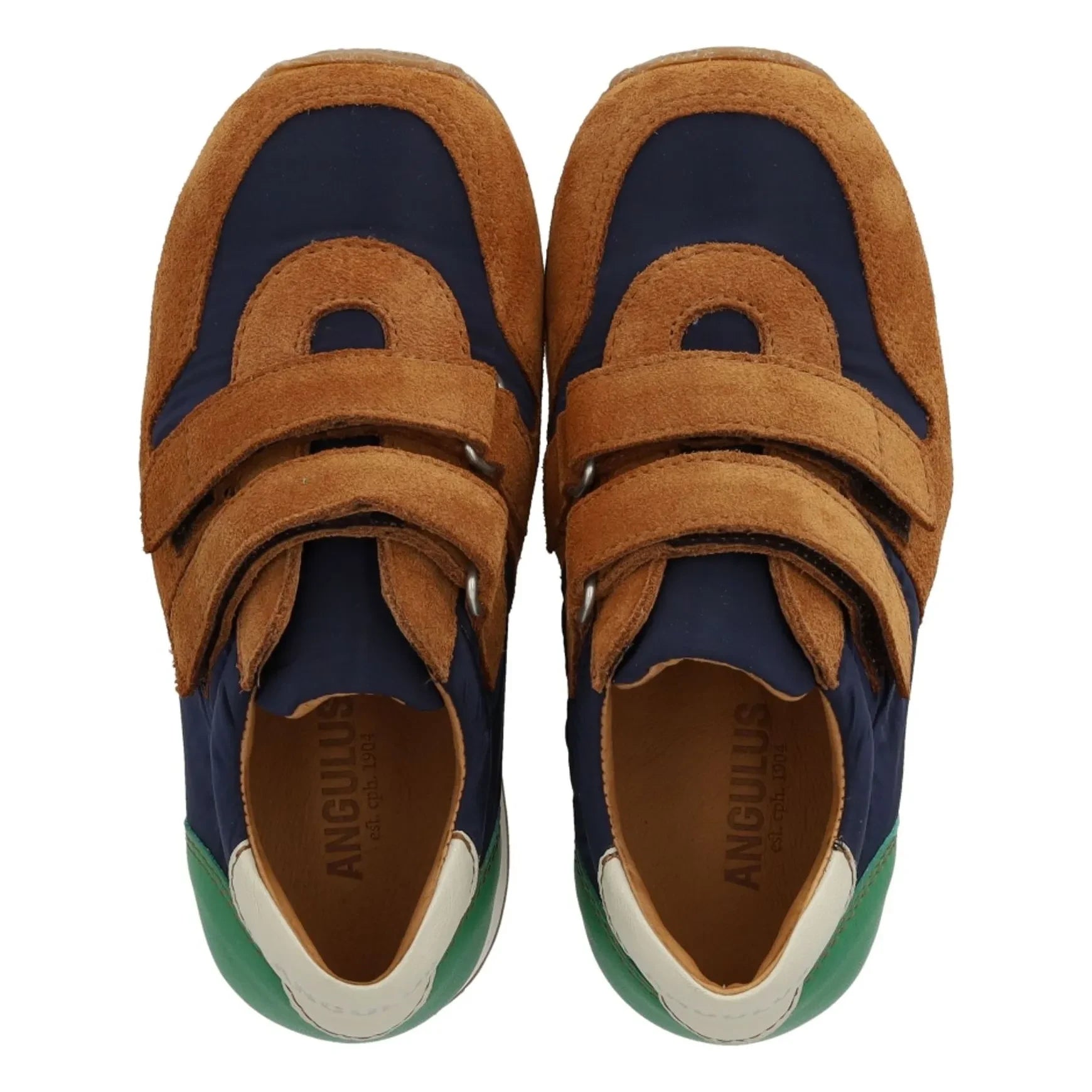 Angulus - Zapatillas de ante en bloques de color con doble raya | Camel
