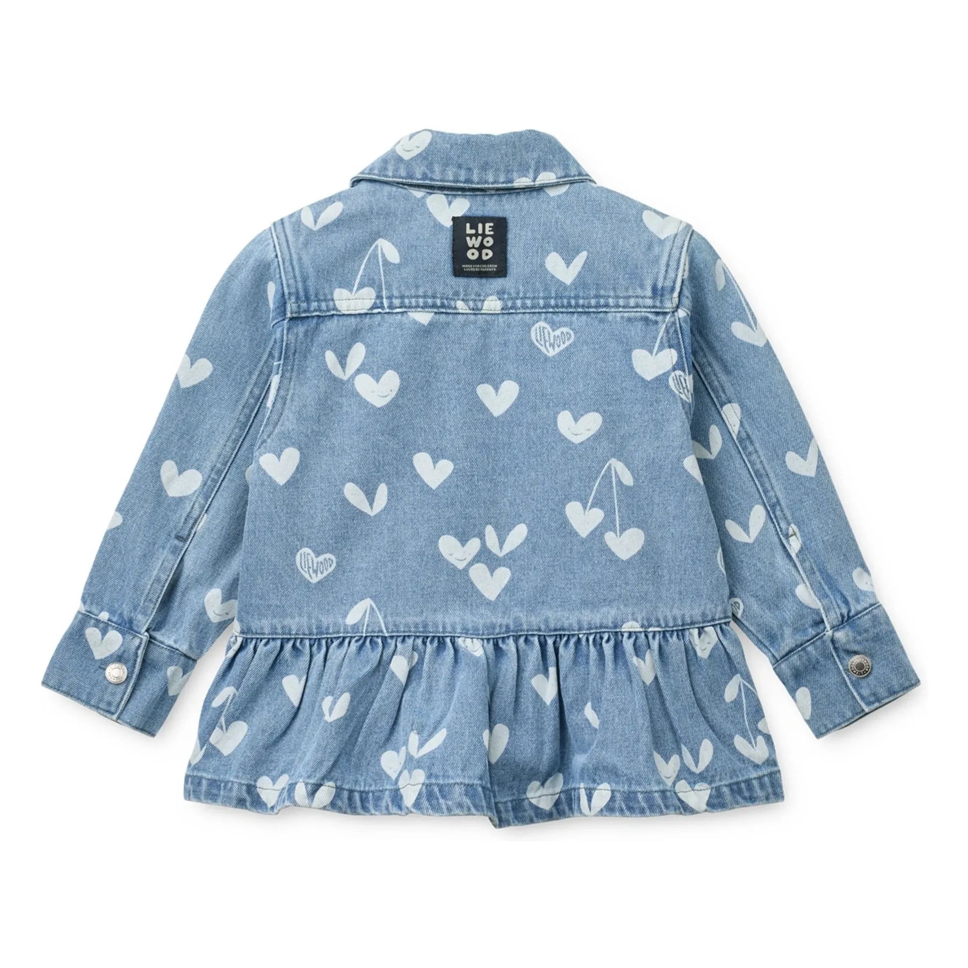 Liewood - Denim Kenza Hearts Ceket | Açık Mavi