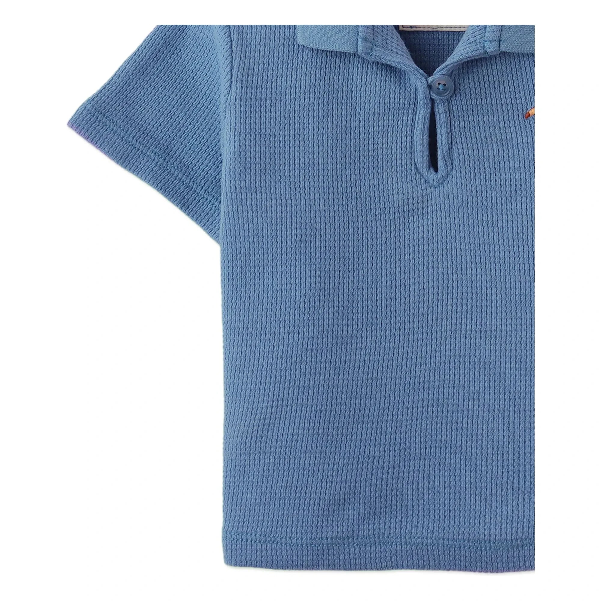 Gingersnaps - Polo con textura de tucán bordado de Timmy | Azul