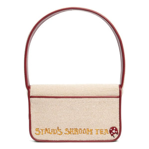 Staud - Bolso Tommy con abalorios | Crema