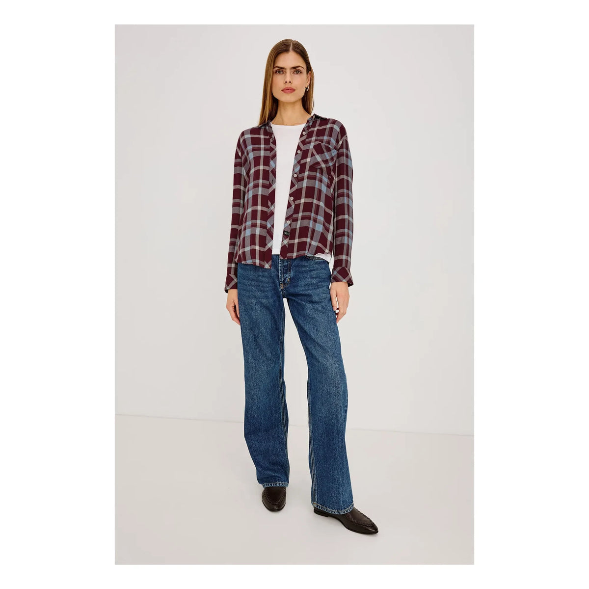 Rails - Hunter camisa a cuadros | Borgoña