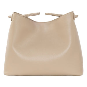 Bolso de cuero granulado Elleme - Vosges | Marrón empolvado
