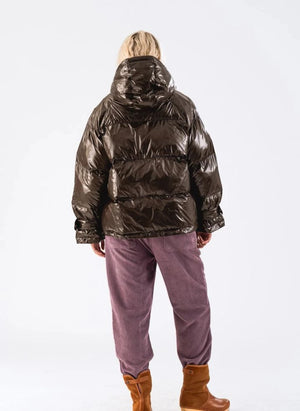 Lollys Laundry - Shelby Chaqueta acolchada con relleno de fibra reciclada | Marrón