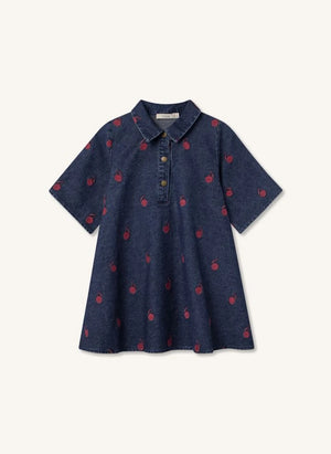 Fliink - Vestido de Denim Donna | Azul Oscuro