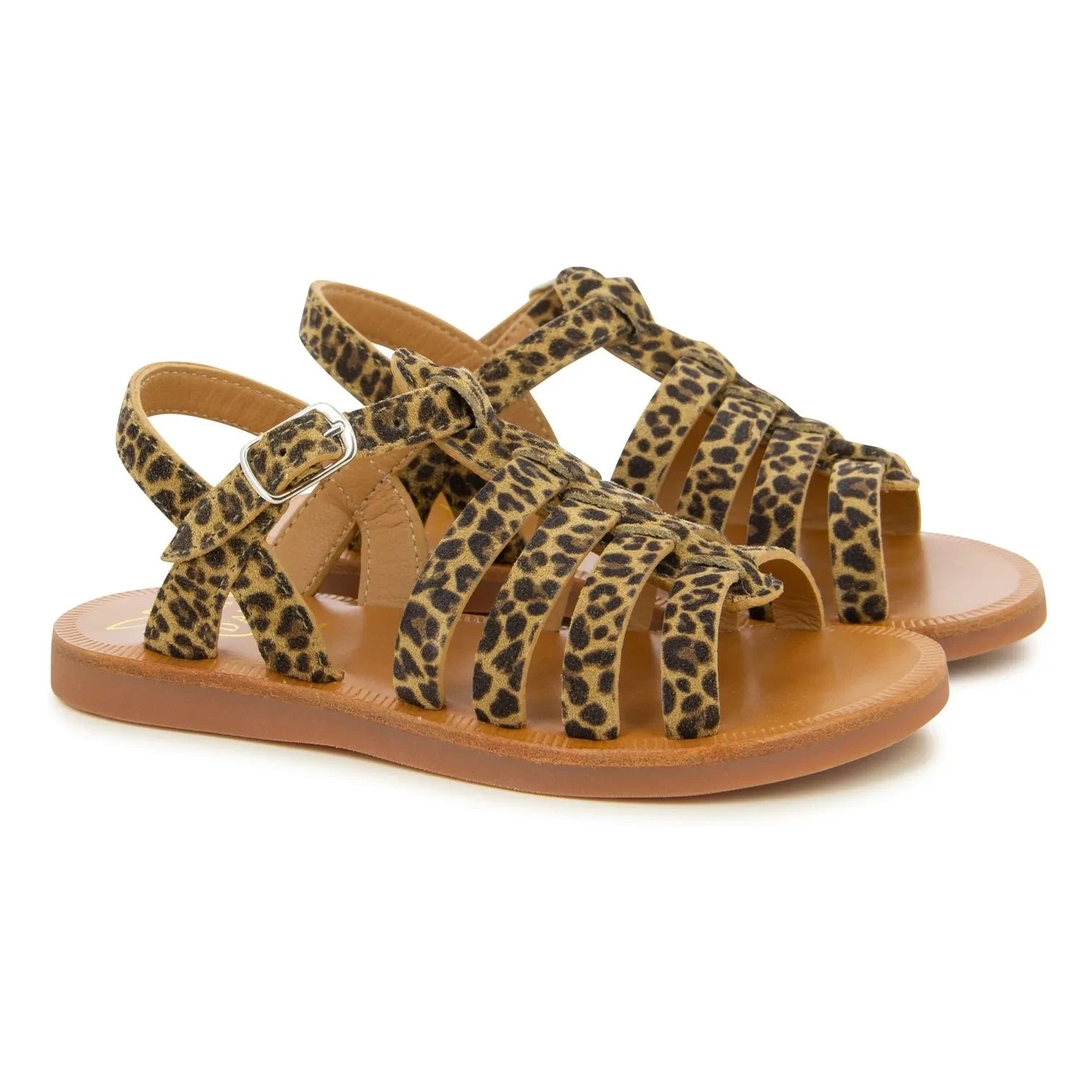 Pom d'Api - Sandalias de tiras cruzadas Plagette | Leopardo