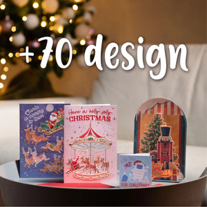 Legami - Mini Tarjeta de Navidad - Santa Car