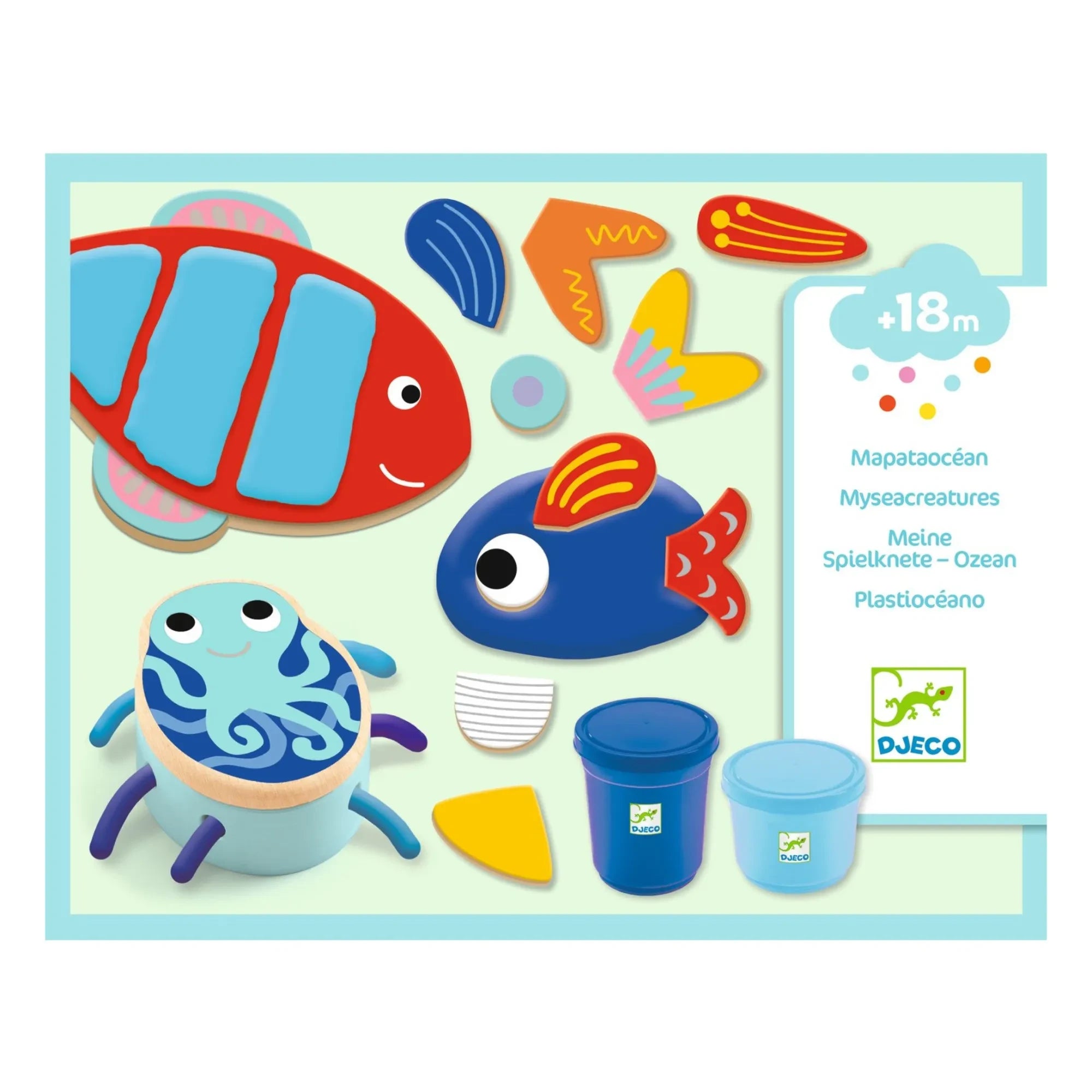 Djeco - Plastilina de modelar Mapataocean