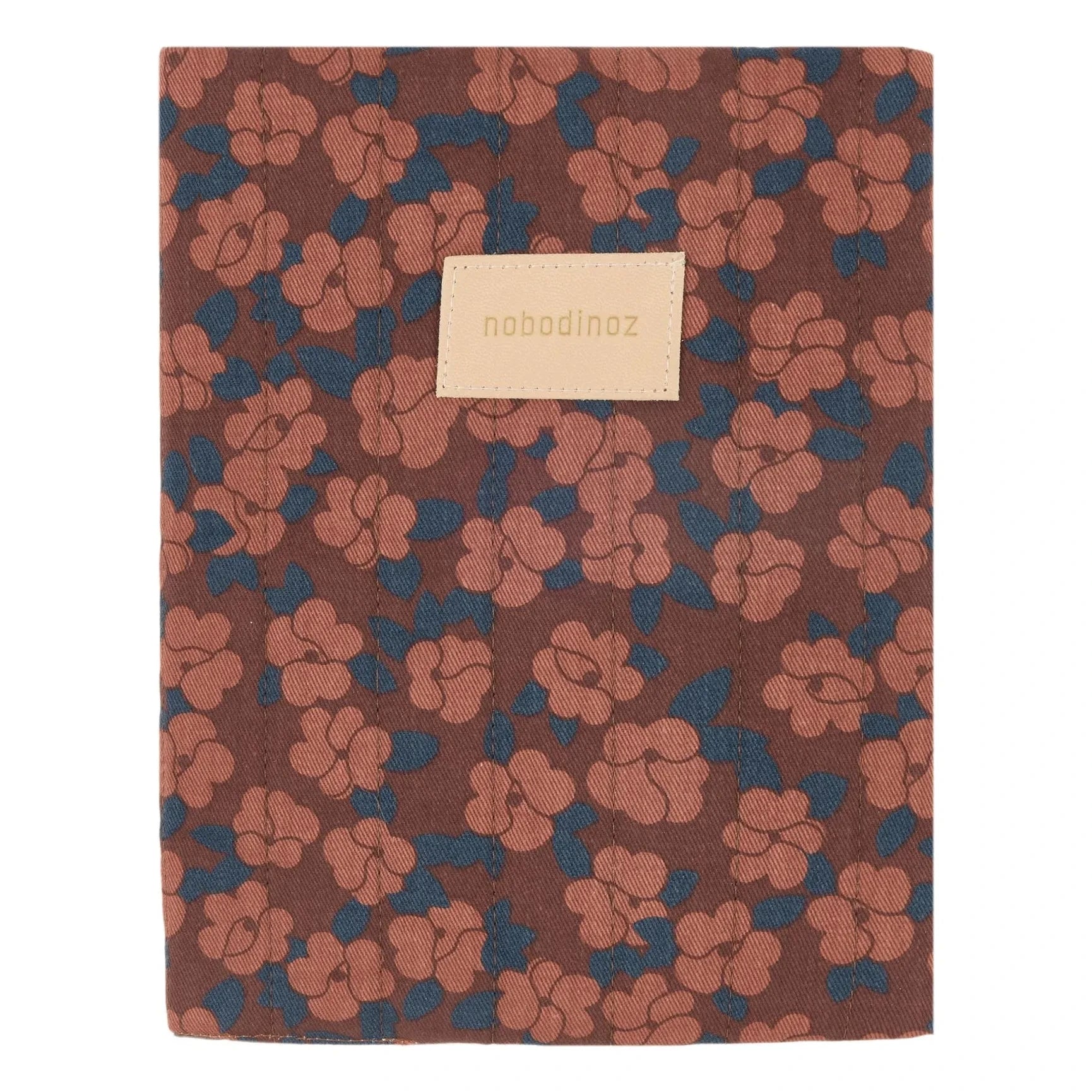 Nobodinoz - Protector de libreta de salud Hyde Park Amapolas Burdeos | Rojo ladrillo