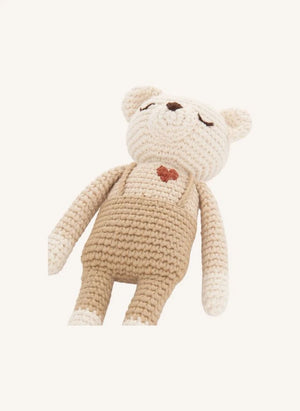 Patti Oslo - Kalp Şeklinde Peluş Ayı - Patti Oslo x Cosy Roots | Bej