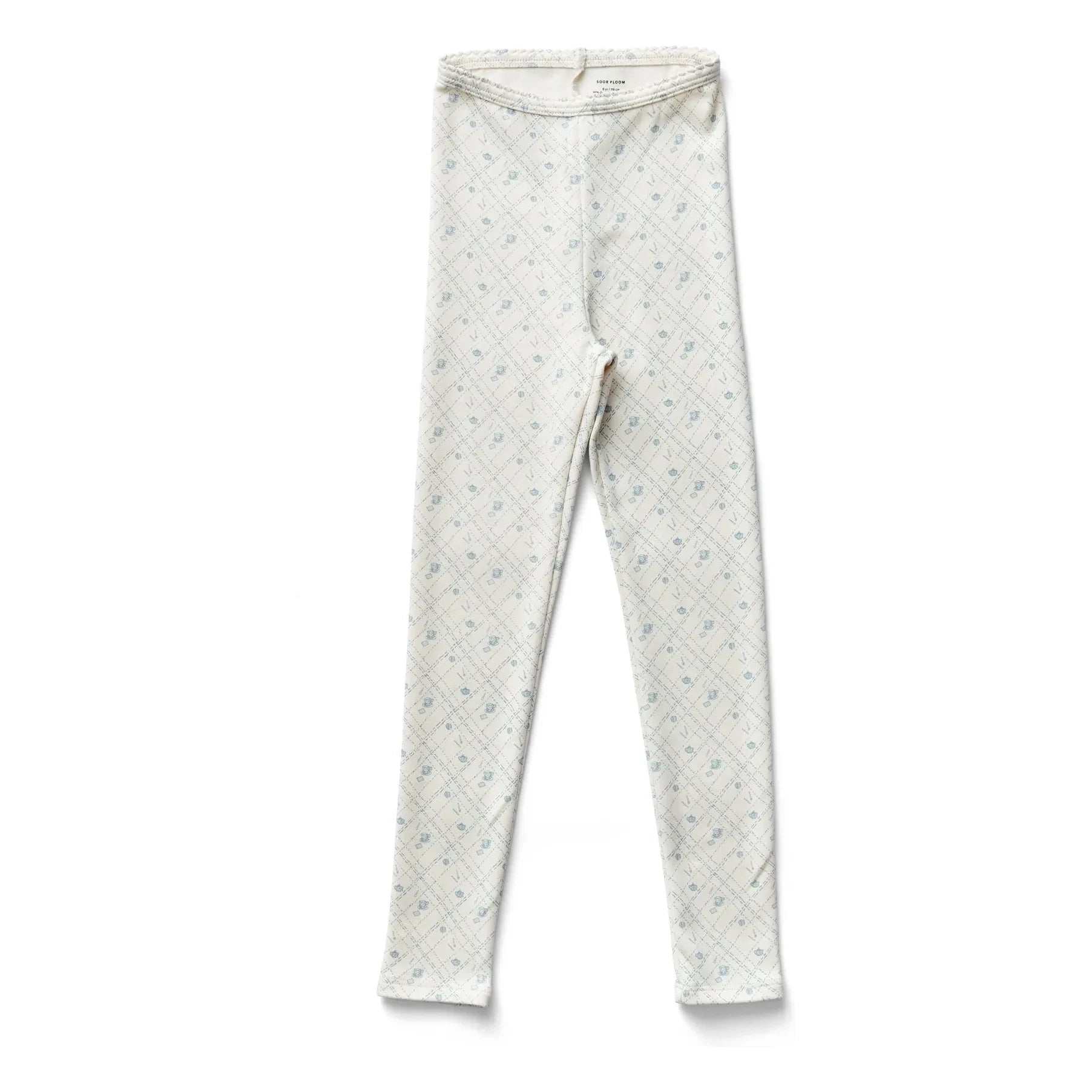 Soor Ploom - Mallas elásticas de algodón orgánico con estampado floral | Crudo