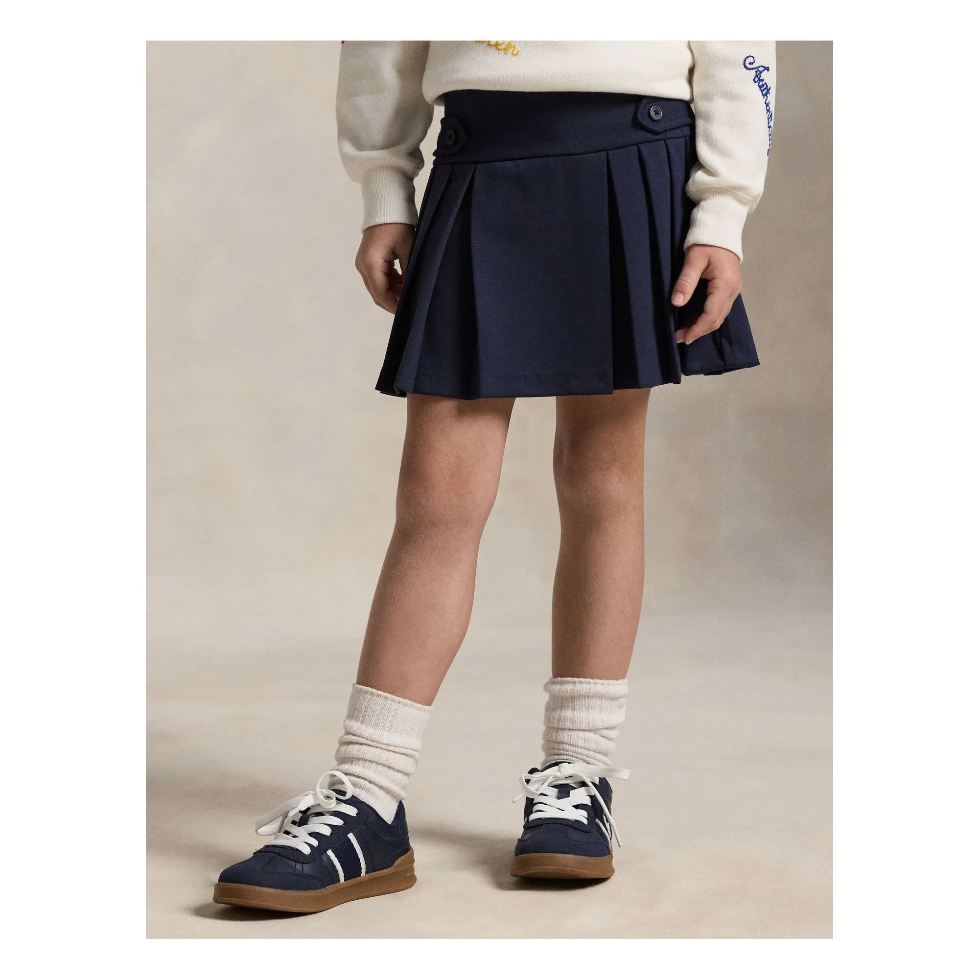 Ralph Lauren - Falda plisada | Azul marino